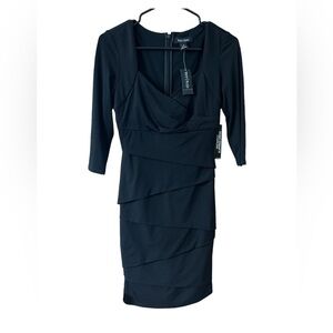 NWT White House Black Market WHBM Instantly Slimming 3/4-Sleeve Dress size 2